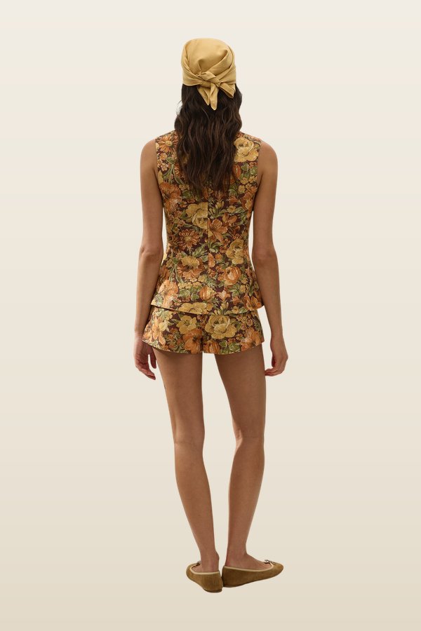 Ana Top Camellia — model back