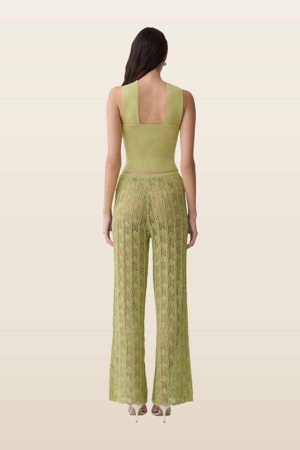 Angelika Twist Front Knit Top — model back
