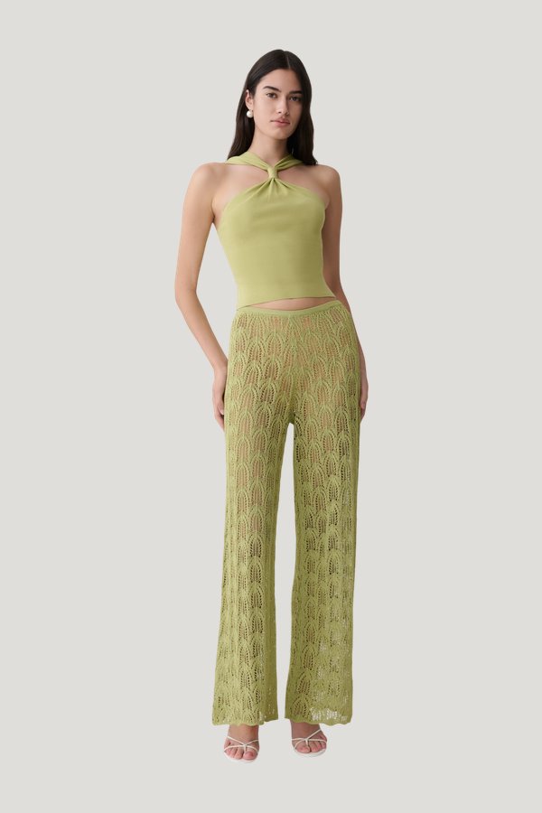 Angelika Twist Front Knit Top — model front