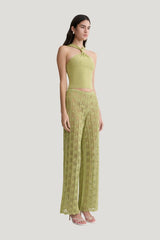 Angelika Twist Front Knit Top — model side