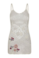 Apollo Crochet Mini Dress - Tanlines — packshot