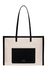 ARABELLA Cotton canvas and leather tote bag — packshot