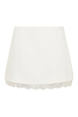 Ariella Suiting Mini Skirt With Lace — packshot