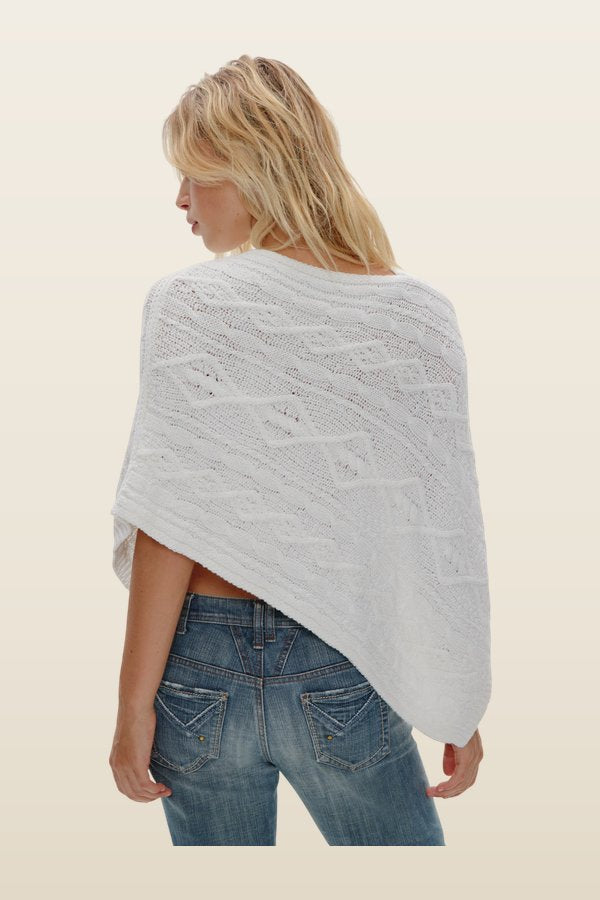 Aspen Poncho — model back