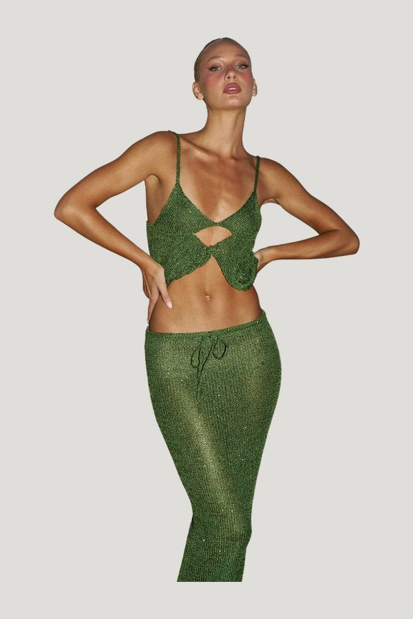 Astra Glitter Jungle Green - Shirt — extra
