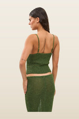 Astra Glitter Jungle Green - Shirt — model back