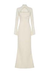 Aurelie Long Sleeve Lace Maxi Dress — packshot