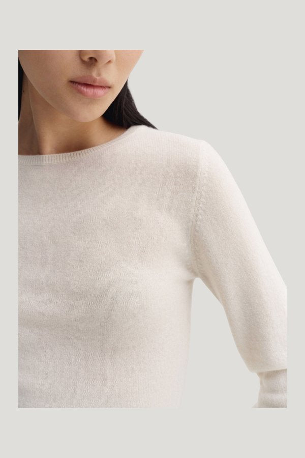 Awa Crewneck Sweater, — model side