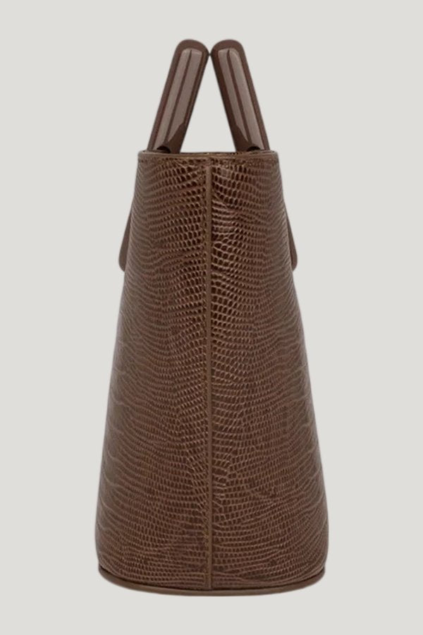 Baby Riviera In Brown Lizard-Effect — model side