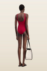 BALTI Zipped swimsuit — model back