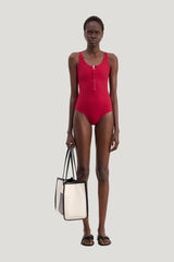 BALTI Zipped swimsuit — model front