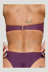Bandeau Ring Detail Bikini Top — model front