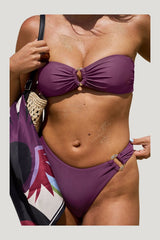 Bandeau Ring Detail Bikini Top — model side