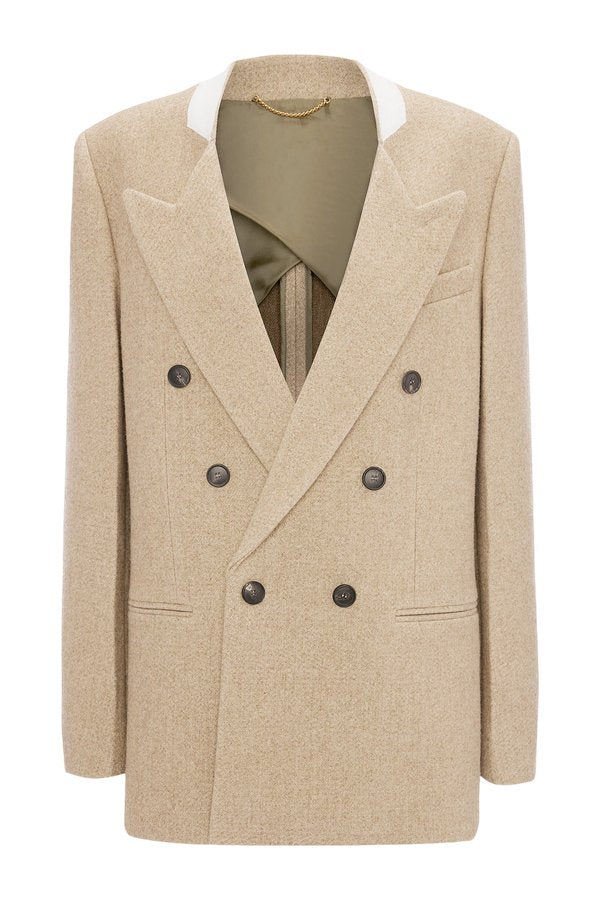 Beatrice Jacket In Camel Melange — packshot
