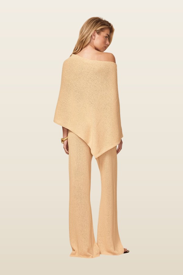 Belize Pant Open Knit - Raffia — model back