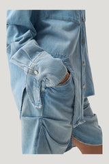 Bell Shirt — model side