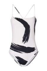 BIANCA Printed criss-crossing straps swimsuit — packshot