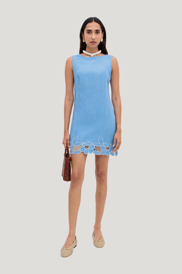 Bingley - Daisy Cutwork Embroidery — model front