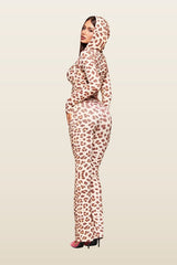 Blare Hoodie - Neutral : Leopard : Wild Card — model back