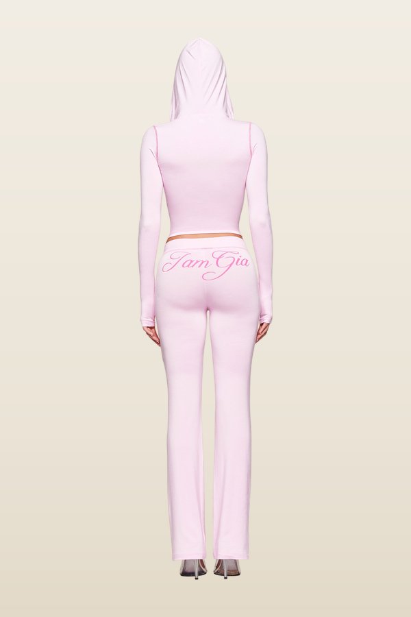 Blare Hoodie - Pink : Pastel — model back