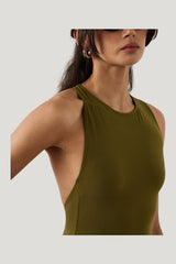 Boat Neck Bodysuit — model side