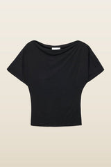 Boat Neck T-Shirt — model back