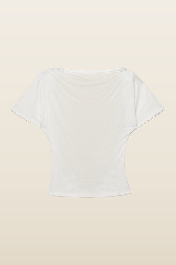 Boat Neck T-Shirt — model back