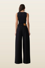 Bobby Oversized Jean With Front Pleat — model back