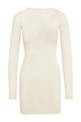 Bodrum Mini Dress - Ivory Lace Crochet — packshot