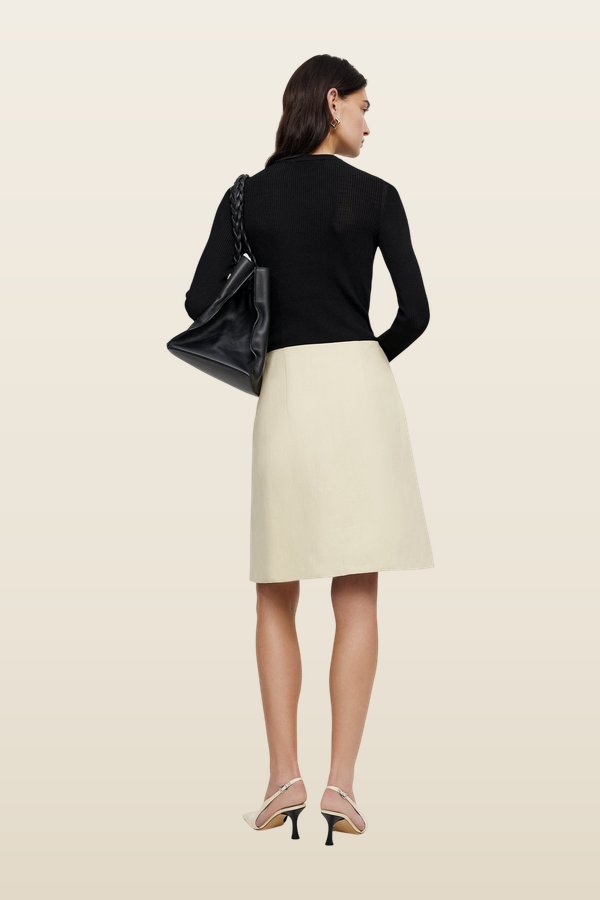 Bodysuit With Low Waistline — model back