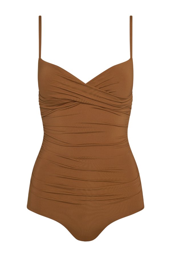 Bordeaux One Piece Full Coverage - Caramel — packshot