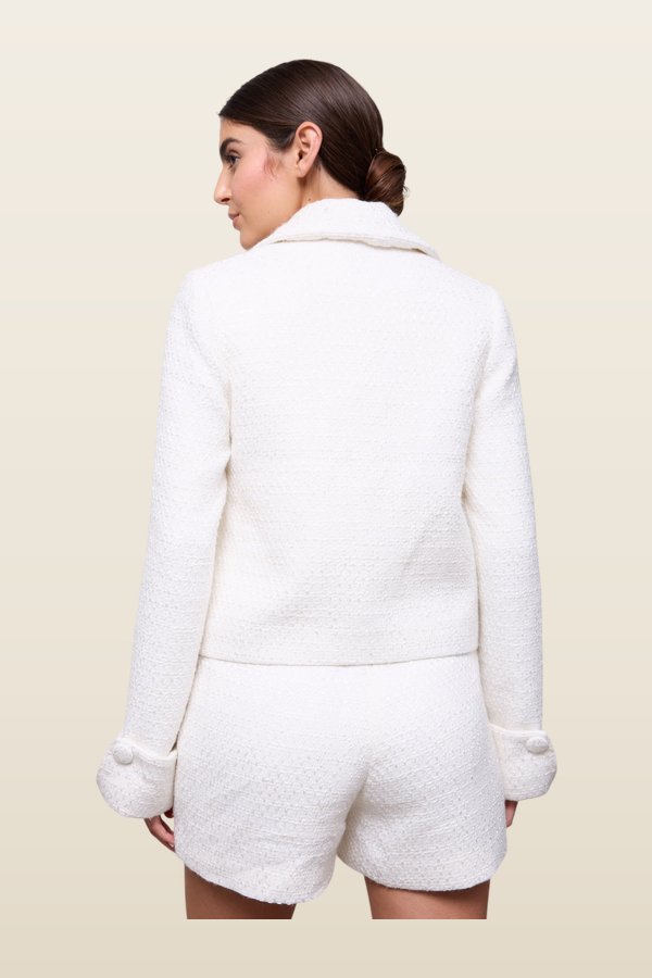 Bouclé Jacket — model back