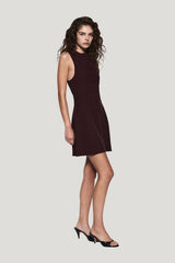 Boucle Mini Dress — model side