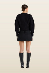 Bowie Twill Skirt — model back
