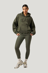 Oversized Branded Hoodie - Dusty — model front