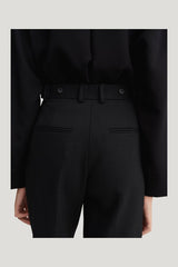 Bruna Tailored Shorts, — model side