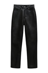 Bruno Pant - Black Recycled Leather — packshot
