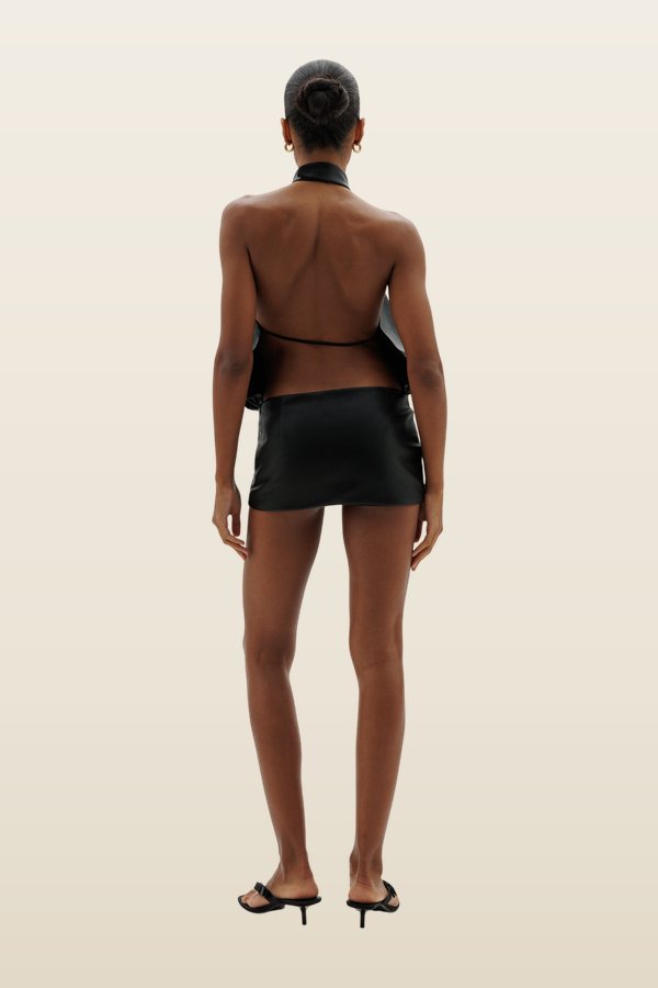 Bubble jumpsuit in Onyx — model back