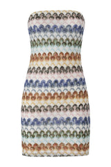 Bustier mini dress with lace motif — packshot
