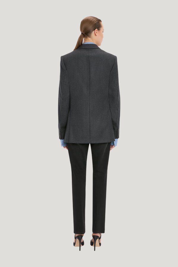 Tailored Jacket In Grey Melange — extra