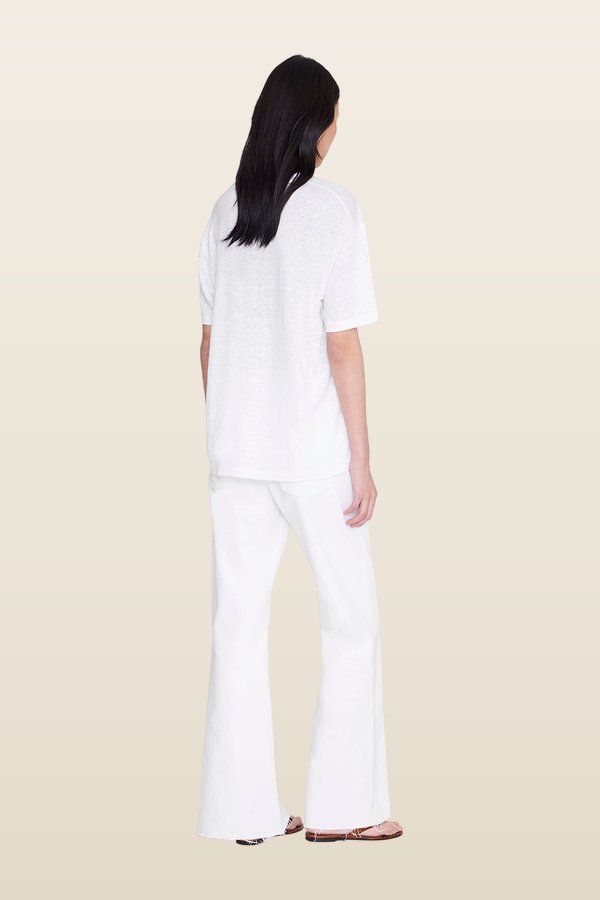 Cade Tee - White — model back