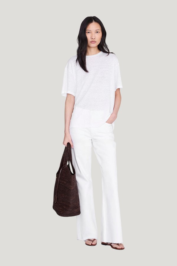 Cade Tee - White — model front