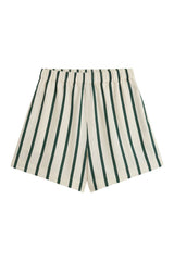 Cannes Silk Short - Forest Stripe — packshot
