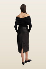Cara Off Shoulder Top, — model back