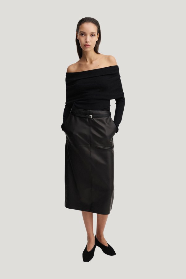 Cara Off Shoulder Top, — model front