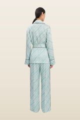 Cecilia Trouser In Portofino Print — model back