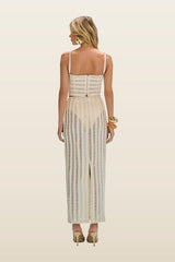 Celeste Knit Maxi Skirt — model back