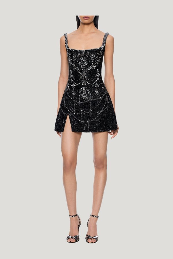 Chandelier Mini Dress — model front