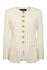 Charlton Blazer (Natural Linen Pinstripe) — packshot