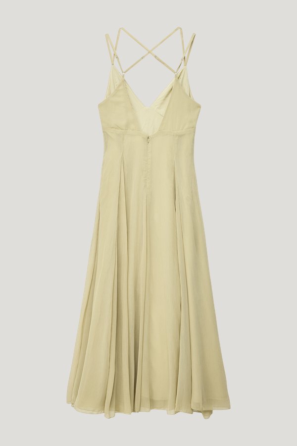 Chiffon Strap Midi Dress — extra